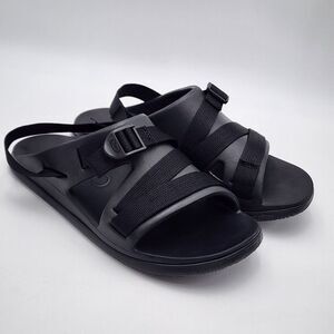 CHACO Chillos Sport Women's Sz 10‎ Slide Sandals Back Strap Black Lightweight